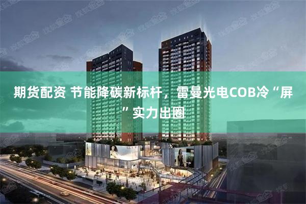 期货配资 节能降碳新标杆，雷曼光电COB冷“屏”实力出圈