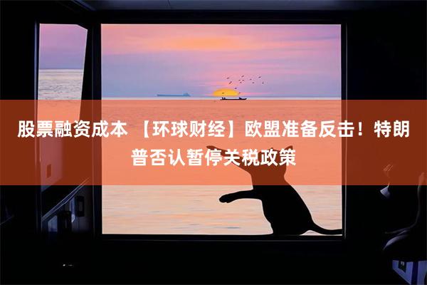 股票融资成本 【环球财经】欧盟准备反击！特朗普否认暂停关税政策