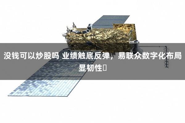 没钱可以炒股吗 业绩触底反弹，易联众数字化布局显韧性‌